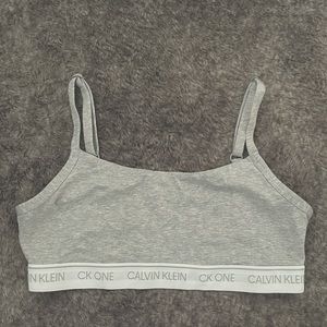 Calvin Klein gray bralette